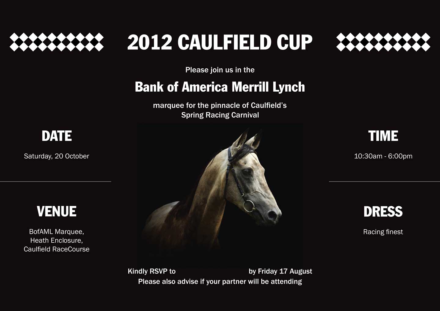 Caulfield Cup – Merrill Lynch – invite – inside